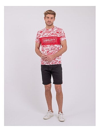 Camiseta de manga corta cuello redondo de puro algodón NOLIBA