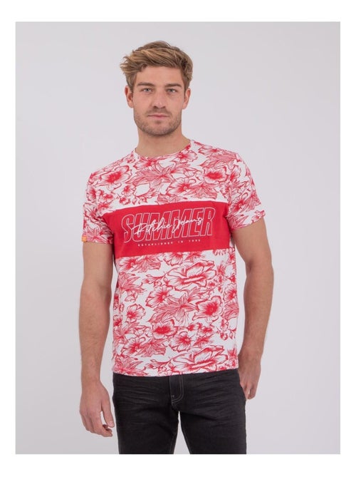 Camiseta de manga corta cuello redondo de puro algodón NOLIBA - Kiabi