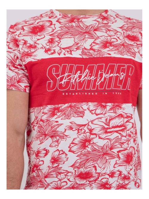 Camiseta de manga corta cuello redondo de puro algodón NOLIBA - Kiabi