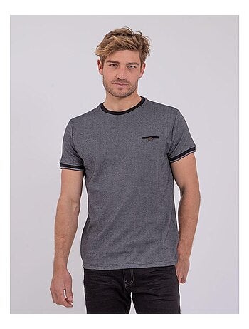 Camiseta de manga corta cuello redondo de puro algodón NOMIKO