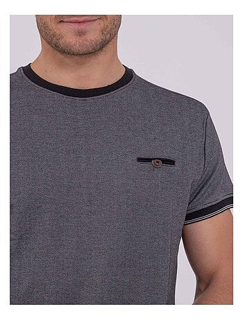 Camiseta de manga corta cuello redondo de puro algodón NOMIKO