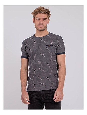 Camiseta de manga corta cuello redondo de puro algodón NOMITAX