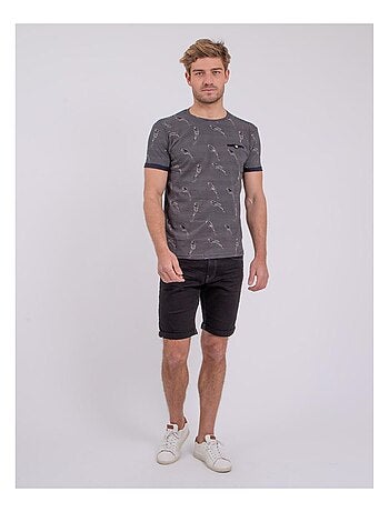 Camiseta de manga corta cuello redondo de puro algodón NOMITAX