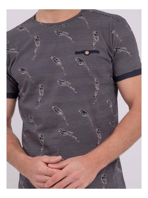 Camiseta de manga corta cuello redondo de puro algodón NOMITAX - Kiabi
