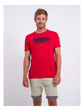 Camiseta de manga corta cuello redondo de puro algodón NOTELOX