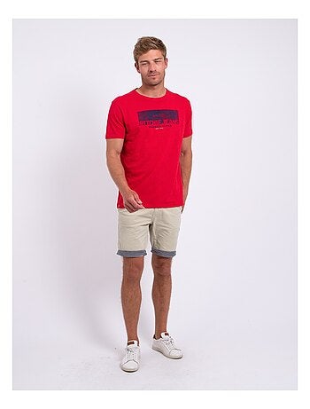 Camiseta de manga corta cuello redondo de puro algodón NOTELOX