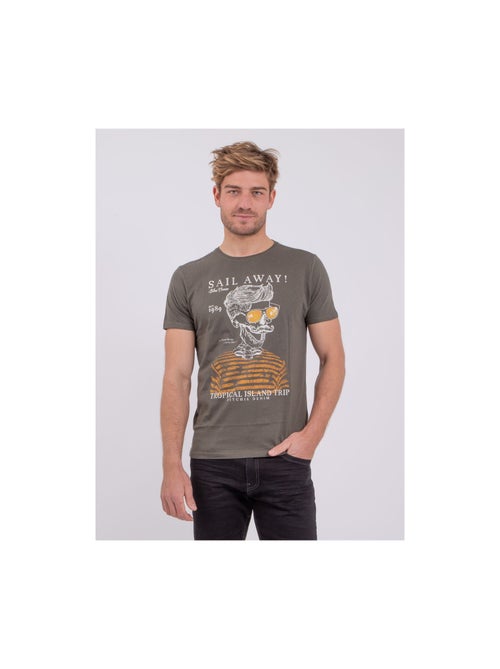 Camiseta de manga corta cuello redondo de puro algodón NOUMICK - Kiabi