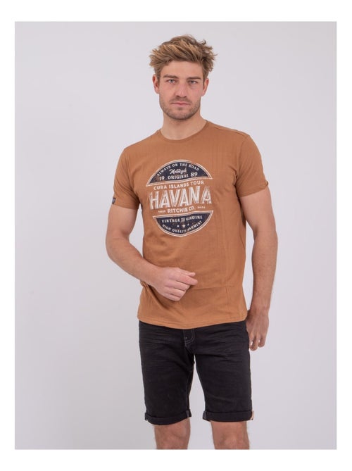 Camiseta de manga corta cuello redondo de puro algodón NUMATIS - Kiabi