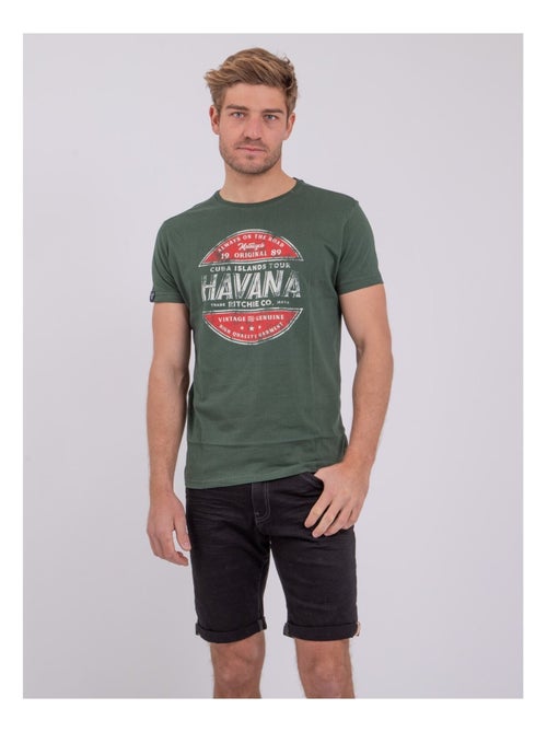 Camiseta de manga corta cuello redondo de puro algodón NUMATIS - Kiabi