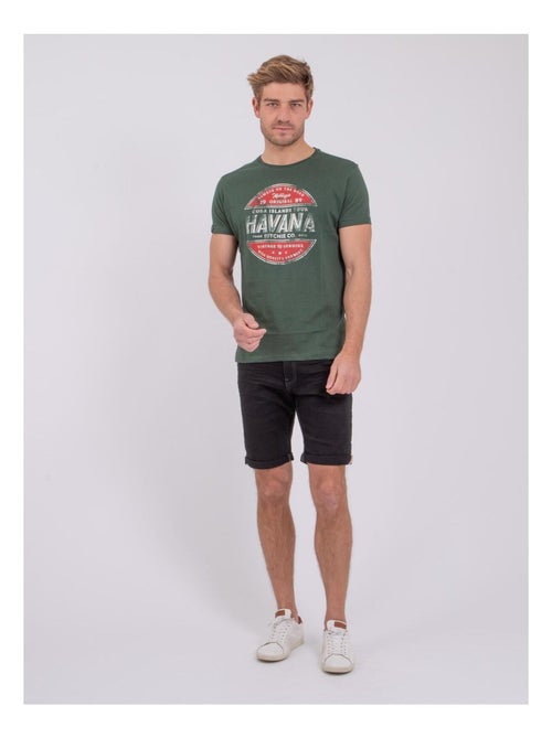 Camiseta de manga corta cuello redondo de puro algodón NUMATIS - Kiabi