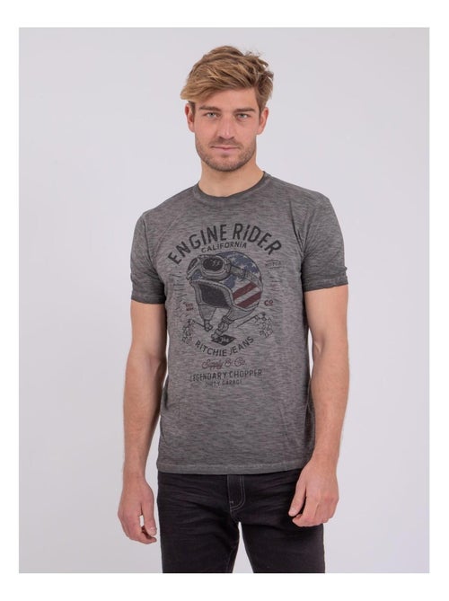 Camiseta de manga corta cuello redondo de puro algodón NUMELWIN - Kiabi