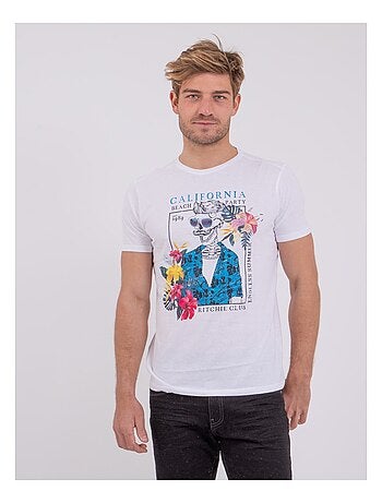 Camiseta de manga corta cuello redondo de puro algodón NUMILAN