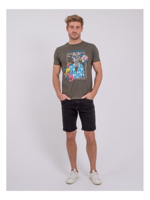 Camiseta de manga corta cuello redondo de puro algodón NUMILAN - Kiabi