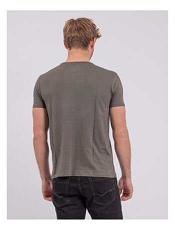 Camiseta de manga corta cuello redondo de puro algodón NUPLATON