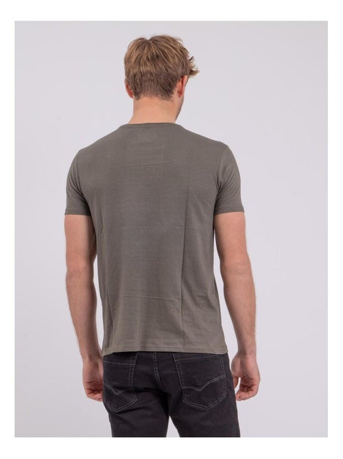 Camiseta de manga corta cuello redondo de puro algodón NUPLATON - Kiabi