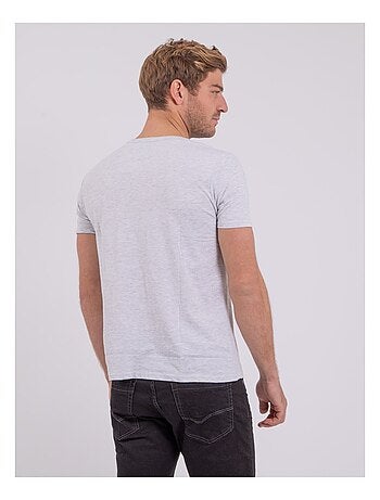 Camiseta de manga corta cuello redondo de puro algodón NUPLATON