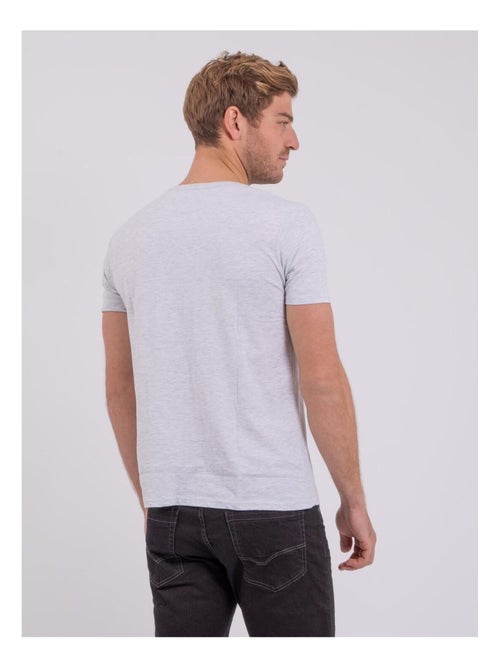 Camiseta de manga corta cuello redondo de puro algodón NUPLATON - Kiabi