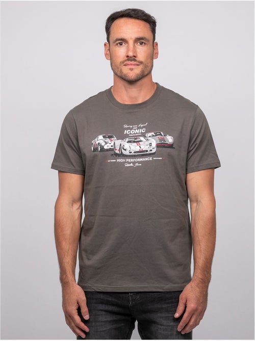 Camiseta de manga corta de algodón con estampado de coches de carreras jigator - Kiabi Camiseta de manga corta de algodón con estampado de coches de carreras jigator - Kiabi