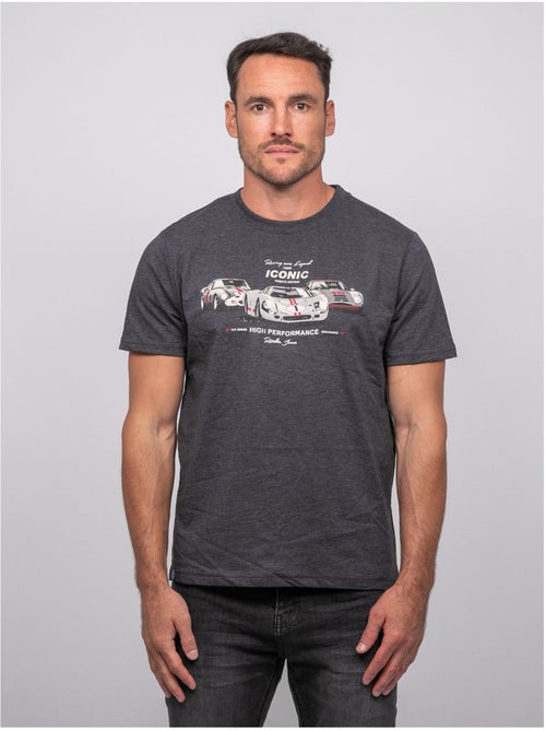 Camiseta de manga corta de algodón con estampado de coches de carreras jigator - Kiabi Camiseta de manga corta de algodón con estampado de coches de carreras jigator - Kiabi