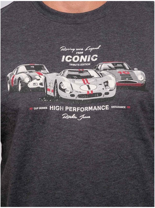 Camiseta de manga corta de algodón con estampado de coches de carreras jigator - Kiabi Camiseta de manga corta de algodón con estampado de coches de carreras jigator - Kiabi