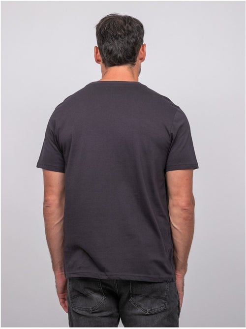 Camiseta de manga corta de algodón con estampado de montaña jampago - Kiabi Camiseta de manga corta de algodón con estampado de montaña jampago - Kiabi