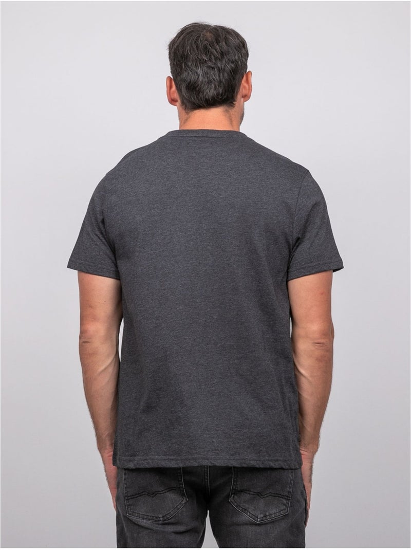 Camiseta de manga corta de algodón con estampado de moto jatoulo Gris - Kiabi