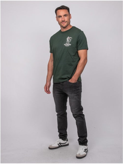 Camiseta de manga corta de algodón con estampado de póker joplayer - Kiabi Camiseta de manga corta de algodón con estampado de póker joplayer - Kiabi