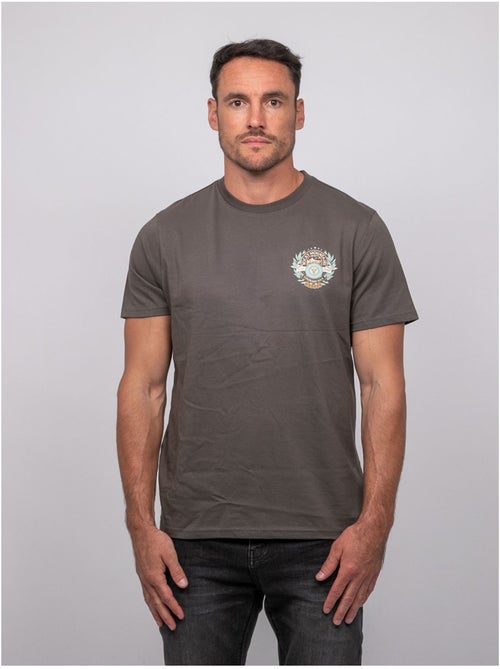 Camiseta de manga corta de algodón con estampado en la espalda jargus - Kiabi Camiseta de manga corta de algodón con estampado en la espalda jargus - Kiabi