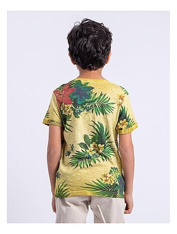 Camiseta de manga corta de cuello redondo de puro algodón NABANE-J