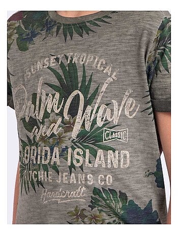 Camiseta de manga corta de cuello redondo de puro algodón NABANE-J