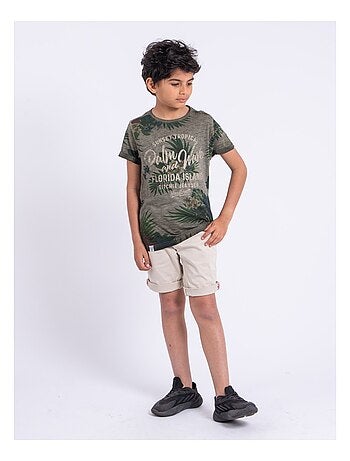 Camiseta de manga corta de cuello redondo de puro algodón NABANE-J