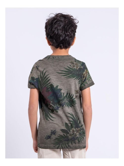 Camiseta de manga corta de cuello redondo de puro algodón NABANE-J - Kiabi
