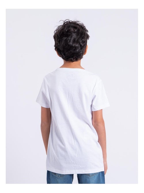 Camiseta de manga corta de cuello redondo de puro algodón NABARZU-J - Kiabi