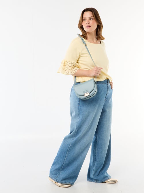 Camiseta de manga corta de macramé - Kiabi