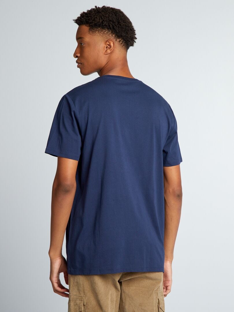 Camiseta de manga corta de punto +1,90 m AZUL - Kiabi