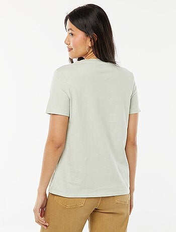 Camiseta de manga corta de punto