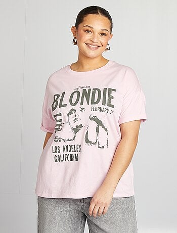 Camiseta de manga corta de punto 'Blondie'