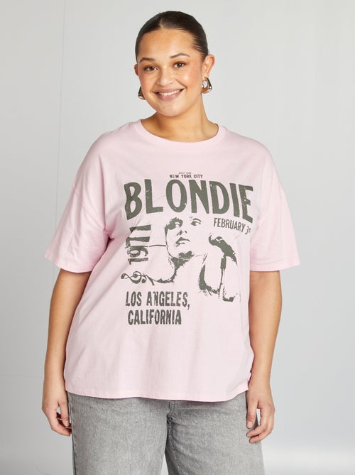 Camiseta de manga corta de punto 'Blondie' - Kiabi