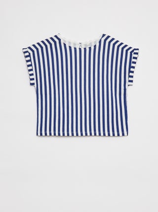 Camiseta de manga corta de punto de crepé