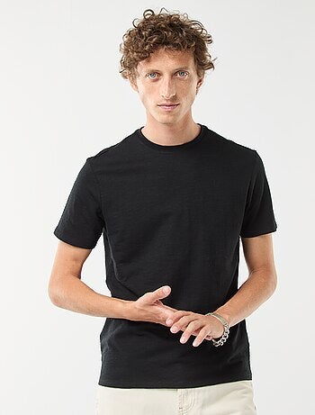 Camiseta de manga corta de punto de fantasía