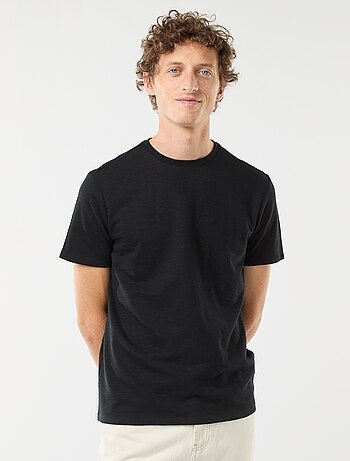 Camiseta de manga corta de punto de fantasía