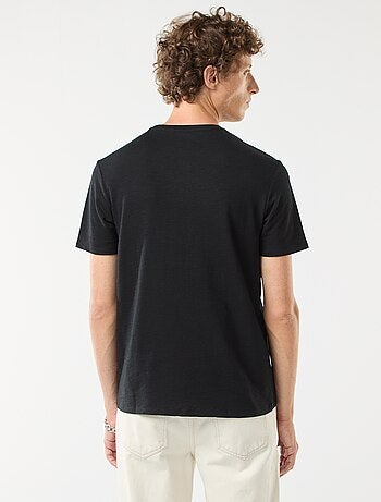 Camiseta de manga corta de punto de fantasía