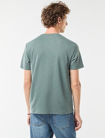 Camiseta de manga corta de punto de fantasía