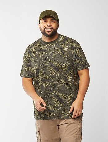 Camiseta de manga corta de punto estampada
