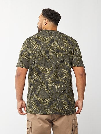Camiseta de manga corta de punto estampada