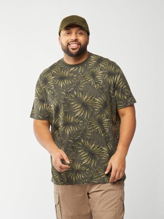 Camiseta de manga corta de punto estampada