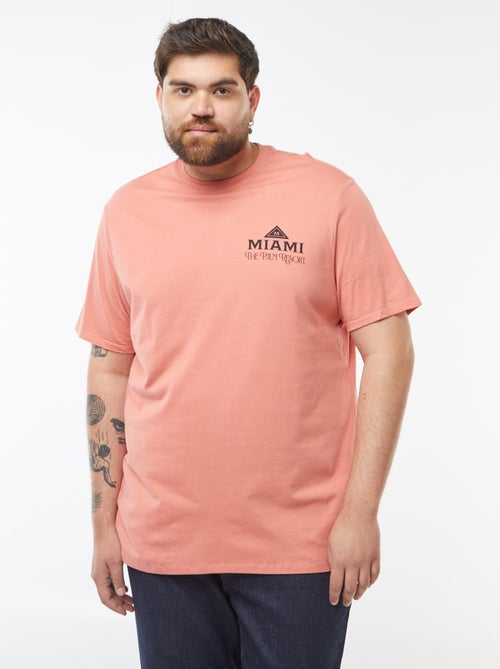 Camiseta de manga corta de punto estampada - Kiabi