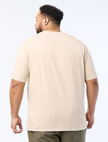 Camiseta de manga corta de punto jersey fantasía