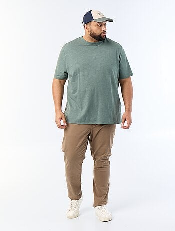 Camiseta de manga corta de punto jersey fantasía