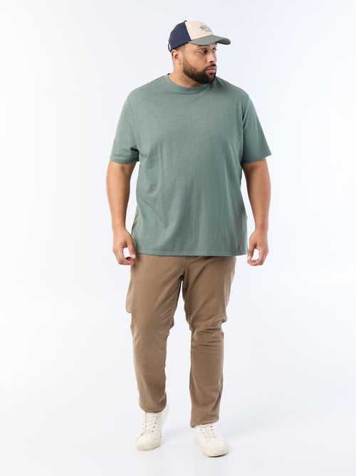Camiseta de manga corta de punto jersey fantasía - Kiabi
